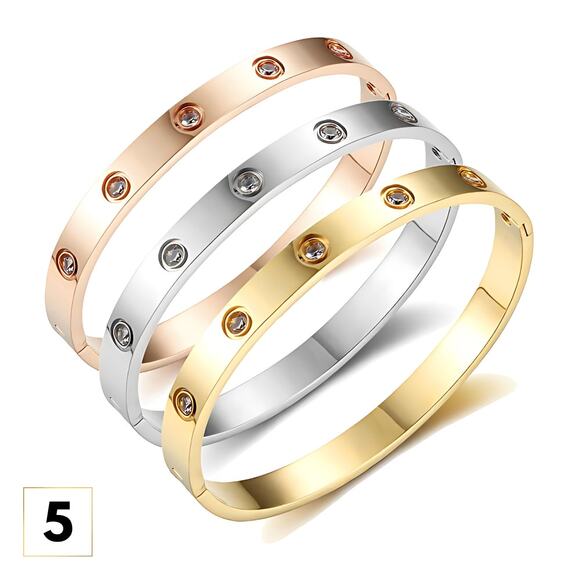 Eternity Bracelet Collection - Stainless steel Non-Tarnish Sleek Gold - Picture 7 of 7